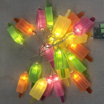 Hot Predaj Zmrzliny String Svetlá INY Popsicles String Svetlá Osobnosti LED Modelovanie Svetlo Dekoračné Osvetlenie, Vianočné Svetlo Obrázok