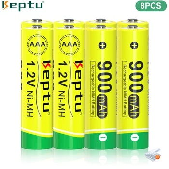 KEPTU 8pcs 1.2 v, NIMH AAA Batérie 3A 900MAH AAA Nabíjateľné Batérie aaa ni-mh batérie pre baterku Obrázok