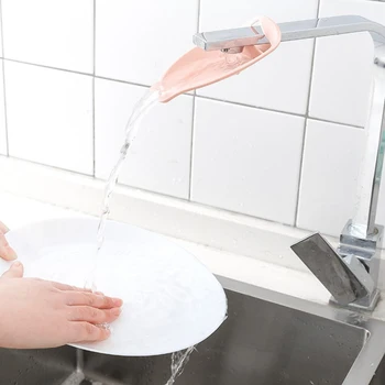Silikónové Kohútik Extender Vody-Úspora Deti Baby Umyť Ruky Kohútik Rozšírenie Kúpeľňové Doplnky Vody Ťuknite Na Položku Extender Obrázok