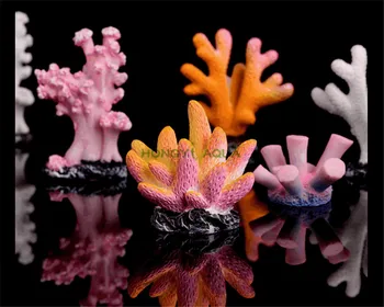 Akvárium terénne Živice simulácia coral hviezdice Micro krajiny malé ozdoby Akváriu dekorácie viaceré možnosti Obrázok