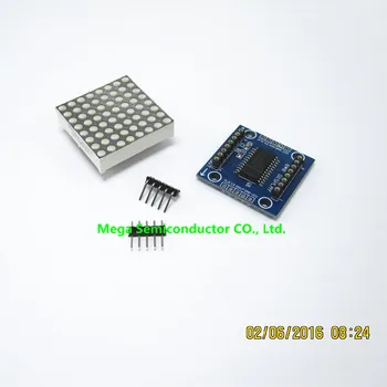 MAX7219 dot matrix modul microcontroller modul displeja modul hotových výrobkov Obrázok