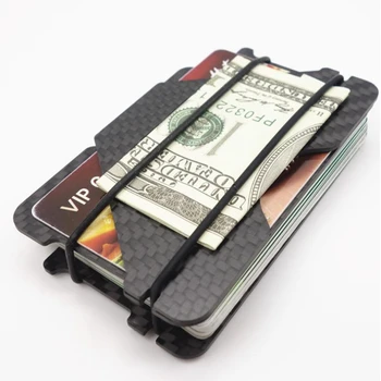 Značka Hliníka Slim ID Banka Držiteľa Karty RFID Karty, Peňaženku, Kreditné Karty Prípade Minimalistický Mužov Peňaženky Mini Travel Peňaženky Organizátor Obrázok