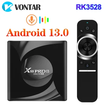 X88 Pro 13 TV Box Android13.0 Rockchip RK3528 Quad Core, 64bit Cortex A53 Podporu 8K Dekódovanie Videa 4K Wifi6 BT5.0 Set-Top-box Obrázok