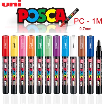 Uni Loptu Posca Pc-1m Marker Pero Pop Plagát Fixky Pero/graffiti Inzerát 0.7 mm Umenie Papiernictvo Multi-farba Voliteľná Obrázok