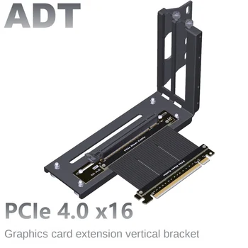 PDO grafická karta predlžovací kábel grafická karta vertikálna inštalácia adaptéra ATX skrinky 90 ° flexibilný kábel PCIE4.0 x16 Obrázok