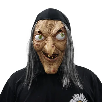 Eraspooky Strašidelné Čarodejnice Strašidelné Masky Hrůzné Halloween Latex Starej Ženy Pleťové Masky Halloween Kostým Prop Obrázok