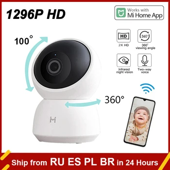 Pôvodné IMILAB Smart Fotoaparát 360 Mi Domov Baby Monitor 2K 1296P HD WiFi kamerový webovou kamerou na Nočné Videnie Zabezpečenia IP Cam Obrázok