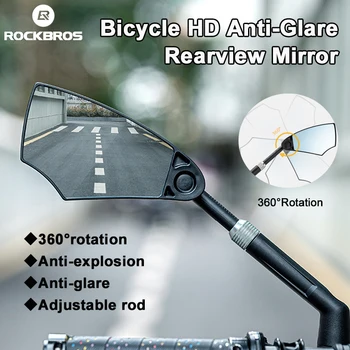 ROCKBROS Zrkadlo Bicykel 360° Nastaviteľný Požičovňa Spätného Zrkadla Proti výbuchu Požičovňa Riadidlá Spätné Zrkadlo Bike Príslušenstvo Obrázok
