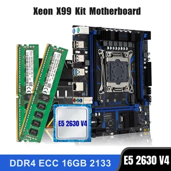 Kllisre X99 doske combo kit set LGA 2011-3 Xeon E5 2630 V4 CPU DDR4 16GB (2 KS 8G) 2133MHz ECC Pamäť Obrázok
