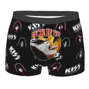 Pánske Kiss Rocková Kapela Demon Gene Simmons Lízať To Až Bielizeň Humor boxerky Nohavičky Homme Priedušná Spodky Plus Veľkosť Obrázok