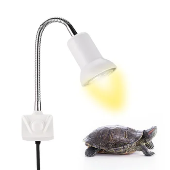 110-240V Plaz lampa Multi-nastavenie uhla vykurovanie a Tepla Zachovanie Hadice Lampa Korytnačka Lizard Pet Kúrenie Lampa Obrázok