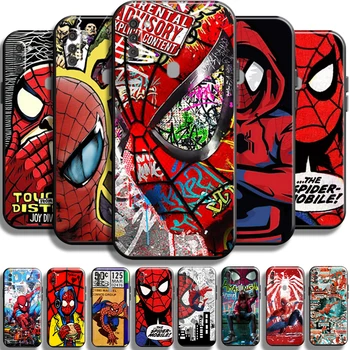 Avengers Spiderman Comics Pre Samsung Galaxy M11 Telefón Prípade Shockproof Kvapaliny Kremíka Prípadoch Soft Black TPU Späť Coque Obrázok