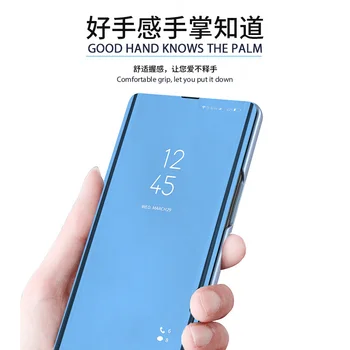 2023 Luxusné Zrkadlo Zobrazenie Smart Flip puzdro Pre Huawei Y5 2019 pôvodné Magnetické fundas Y 5 Y52019 AMN-LX9 AMN LX9 na Kožené Telefón Obrázok