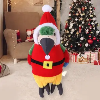 Vták Oblečenie Okrasné Papagáj Oblečenie Creative Decoration Celkom Santa Claus Vzhľad Papagáj Oblečenie Obrázok