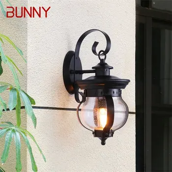 ·BUNNY Vonkajšie Retro Nástenné svietidlo Klasického Sconces Lampa Vodeodolné IP65 LED Pre Domáce Veranda, Vila Obrázok