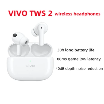 VIVO TWS 2 pravda, bezdrôtová zníženie hluku Bluetooth slúchadlá in-ear vivo tws2 pôvodné autentické Obrázok