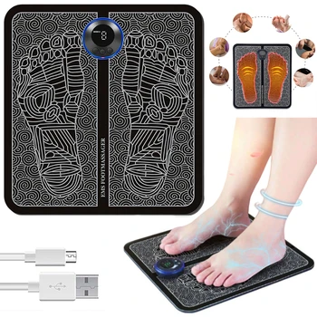 Elektrické Nohy Masér Kravatu Svalová Terapia, Starostlivosť o Zdravie Relax USB Nabíjateľné Reflexológia Nohy Acupoint Masážne Podložky Obrázok