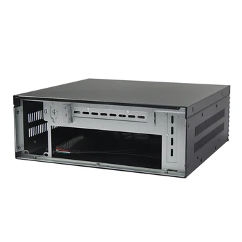 Mini priemyselné riadiace prípade, Itx základnej dosky, hliníkové panel, prachotesný plnej výške polovice high card slot, malé 1U power server Obrázok