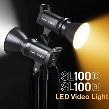 Godox SL100D SL100Bi LED Video Fotografovanie svetlo 100W 5600K Série SL Vonkajšie Svetlo LCD Panel Lampa Bowens Mount Štúdiové Osvetlenie Obrázok