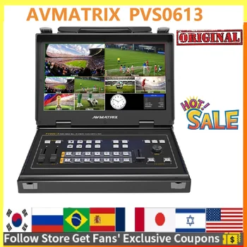 AVMATRIX PVS0613 13.3&quot FHD LCD Prenosný 6CH SDI/HDMI Multi-Formát Video Switcher Obrázok