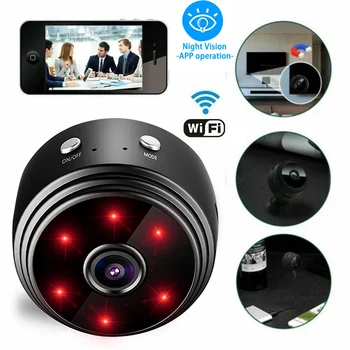 Mini Kamera Dohľadu IP Kamera, Smart Home HD 1080p Mini Kamera WiFi INFRAČERVENÉ Nočné Videnie videorekordér Diaľkové Ovládanie Kamery USB Obrázok
