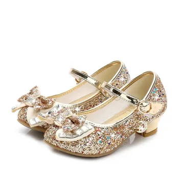 Dievčatá, Deti Letné Crystal Sandále Princezná Jelly Vysoké Podpätky Princezná Strany Tanečné Topánky Výkon Topánky Obrázok