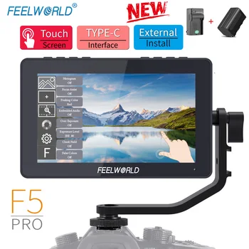 FEELWORLD F5 Pro 5.5 Palca na DSLR Fotoaparát Oblasti Monitor Dotykový Displej IPS FHD1920x1080 4K HDMI Video Zameranie Pomoc pre Gimbal Veža Obrázok