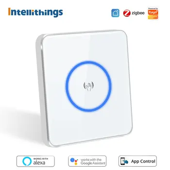 Intellithings EÚ Zigbee Vlna Smart Switch Neutrálne Vyžaduje Interruptor Pracovať s Homekit Siri Alexa Domovská stránka Google Ovládanie Hlasom Obrázok
