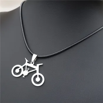 12 Kusov Bicyklov Náhrdelník Z Nehrdzavejúcej Ocele Bicykli Prívesok Šperky Pre Mužov, Ženy, Veľkoobchod Obrázok