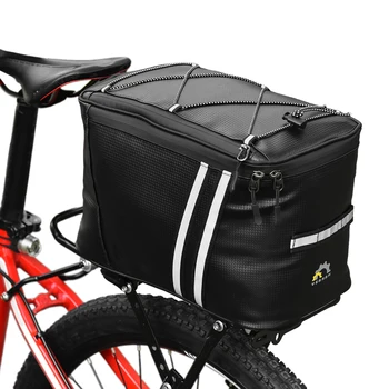 Vode Odolný Bike Rack Taška s Tepelnou Izoláciou Priestoru Cyklistické tašky Bicykli Trunk Bag PU Cyklistické Kôš Puzdro Obrázok