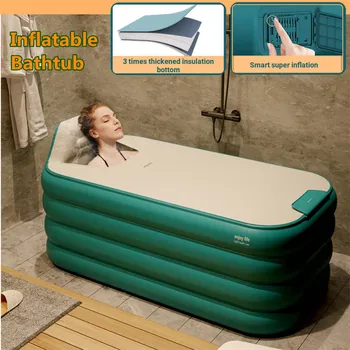 Bañera inflable automática inteligente para adultos, bañera plegable para apartamento pequeñtátil para aire libre, 1,3/1,4 Obrázok