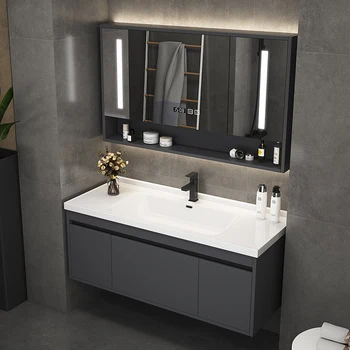 Keramické Integrované Kúpeľňa Korpusová Zmes Kúpeľňa Tabuľka Smart Umývadlo Inter-Platforme Povodí Nastaviť Obrázok