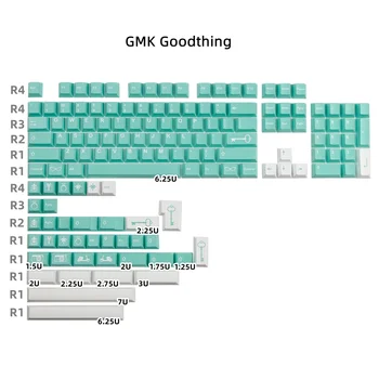 GMK Goodthing Keycap Mechanické Klávesnice 142 Tlačidiel/Nastavte Cherry Profil Sublimačná ISO Enter Pre GH60 GK61 64 68 75 84 96 104 Obrázok
