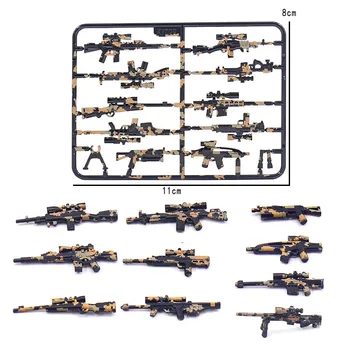 Deti Hračky Vojny Vojenskej Príslušenstvo Mini Battlefield Zbrane Zbrane Zostaviť Model Stavebné Bloky Sady Chlapci Narodeninám Obrázok