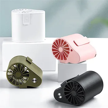 Mini Pás Visí Chladiaci Ventilátor USB Nabíjanie Fanúšikov 3 Rýchlosti Úprava Letné Vonkajšie Zábavu Chladiča Ventilátor Obrázok