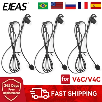 EJEAS V6C/V4C Rozhodca In-ear Slúchadlá pre FBIM Sudca Ucho Komunikačný Headset Plný Duplex, Futbal, Futbalový Rozhodca Slúchadlá Obrázok
