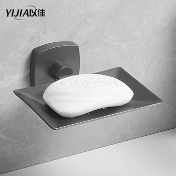 Nerezové mydlo box na stenu mozgov tvorivé mydlo rack mydlo jedlo svetlo luxusná kúpeľňa Obrázok