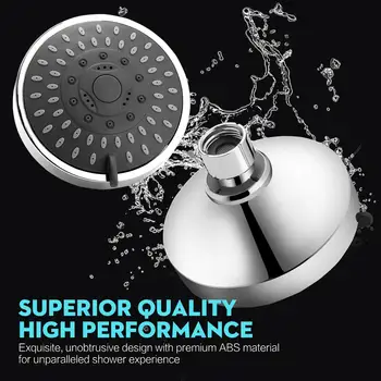 Chuveiro kúpeľňové Doplnky Sprcha Hlavy, Vysoký Tlak Dážď Pevné Showerhead 5-Nastavenie s Nastaviteľným Kovový Otočný Kĺb guľový Obrázok