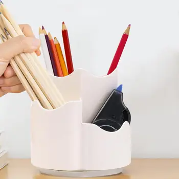 Užitočné Ceruzka Skladovanie Držiteľa Opotrebovaniu Držiak na Pero Otočná Kozmetický Štetec Papiernictvo Držiteľ Box Udržať Poriadok Obrázok