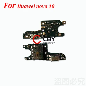 Pre Huawei Nova 10 9 Pro USB Nabíjací Dok Port Konektor pre Mikrofón Flex Kábel Dosky Náhradné diely Obrázok