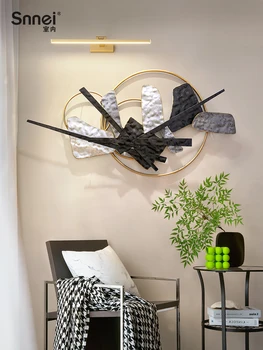 Obývacia izba uličkou stenu prívesok železa abstraktné posteli dekorácie Obrázok