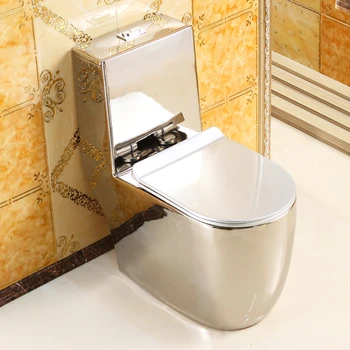 Splachovacie wc bar Európskej striebro wc super whirlpool typ vody-úspora a zápach-dôkaz muebles baño mueble para baño Obrázok