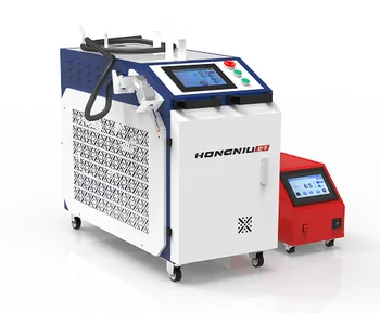Čína factory 1000W 1500W ručné fiber laser čistiaci stroj pre kovy hrdze Obrázok