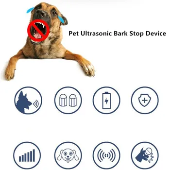 Pet Ultrazvukové Kôry Stop Zariadenie Šetrné K Životnému Prostrediu Pet Elektronika Výcvik Psa Zariadenie Veterinaria Obojok Pet Produktov Obrázok