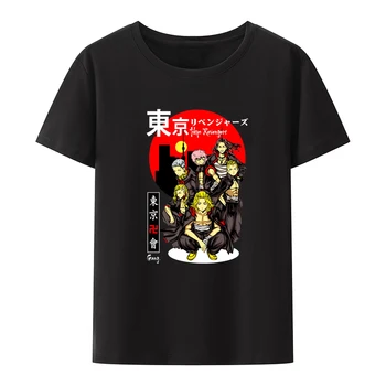 Tokio Revengers Grafické Tshirts Japonské Anime Koszulki T Shirt pre Mužov Oblečenie Vzor Novinkou v Pohode Camisetas Topy O-krku Muž Obrázok