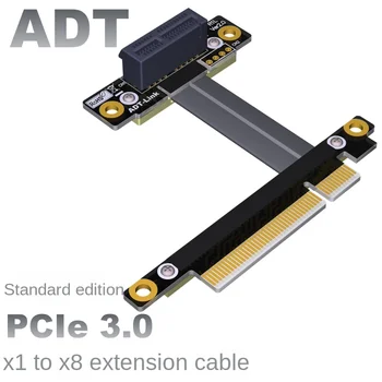 Prispôsobený PCI-E x8, aby x1 predlžovací kábel adaptéra predlžovací kábel 8x PCIe3.0 Prispôsobené rozšírenie ADT Obrázok
