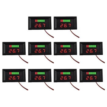 Auto Indikátor Úrovne Nabitia Batérie 72V Lítiová Batéria Kapacita Meter Test Displeja LED Obrázok