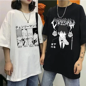 Japonské Anime Pílou Muž Tričko Ženy T-shirts Manga Grafické Tlače Y2k Oblečenie Legrační Karikatúra Unisex Krátke Rukávy Tričko Top Obrázok