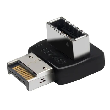USB 3.1 Typ-E 90 Stupňov Prevodník USB Hlavičky Adaptér pre Doske Konektor Počítača PC Príslušenstvo Ploche DIY Časti Obrázok