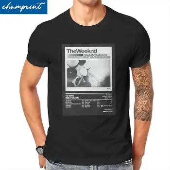 Muži Album Classic Minimalistický trend Plagát Tričká The Weeknd 90. rokov Bavlnené Oblečenie Úžasné Kolo Golier Tees 4XL 5XL T-Shirt Obrázok